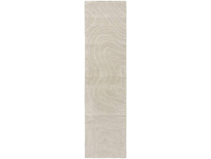 Teppich Hibachi Natural Welle, Düne Wolle 60 x 230 cm