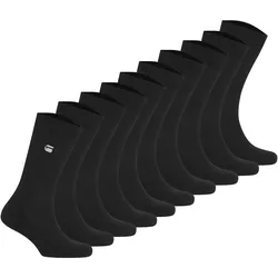 G-STAR Herren Tennissocken, 10er Pack - KILN, Sport Socks , Logo, einfarbig Schwarz / 44-47,5