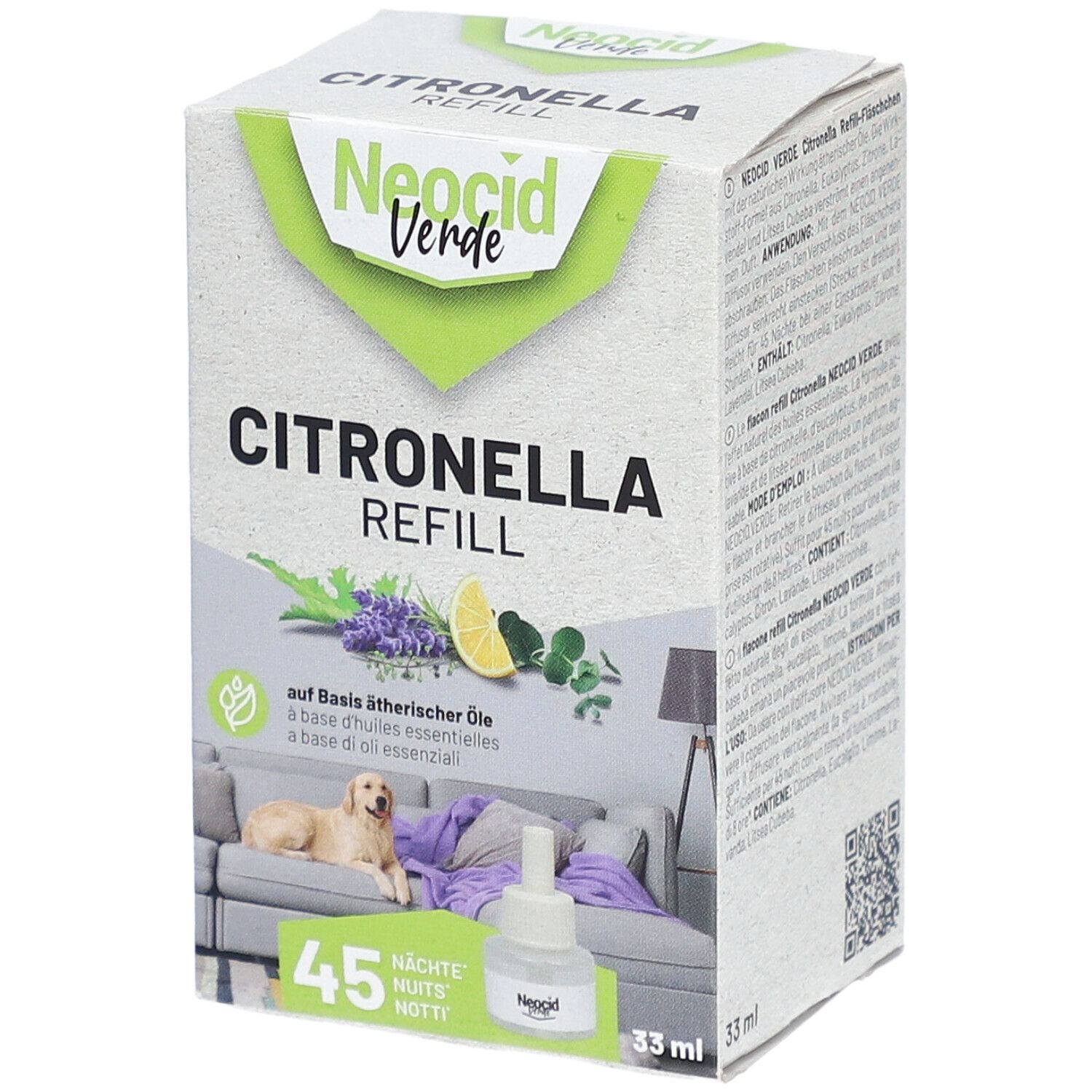 Neocid Verde Citronella Refill-Fläschchen Fl 33 ml Liquidum