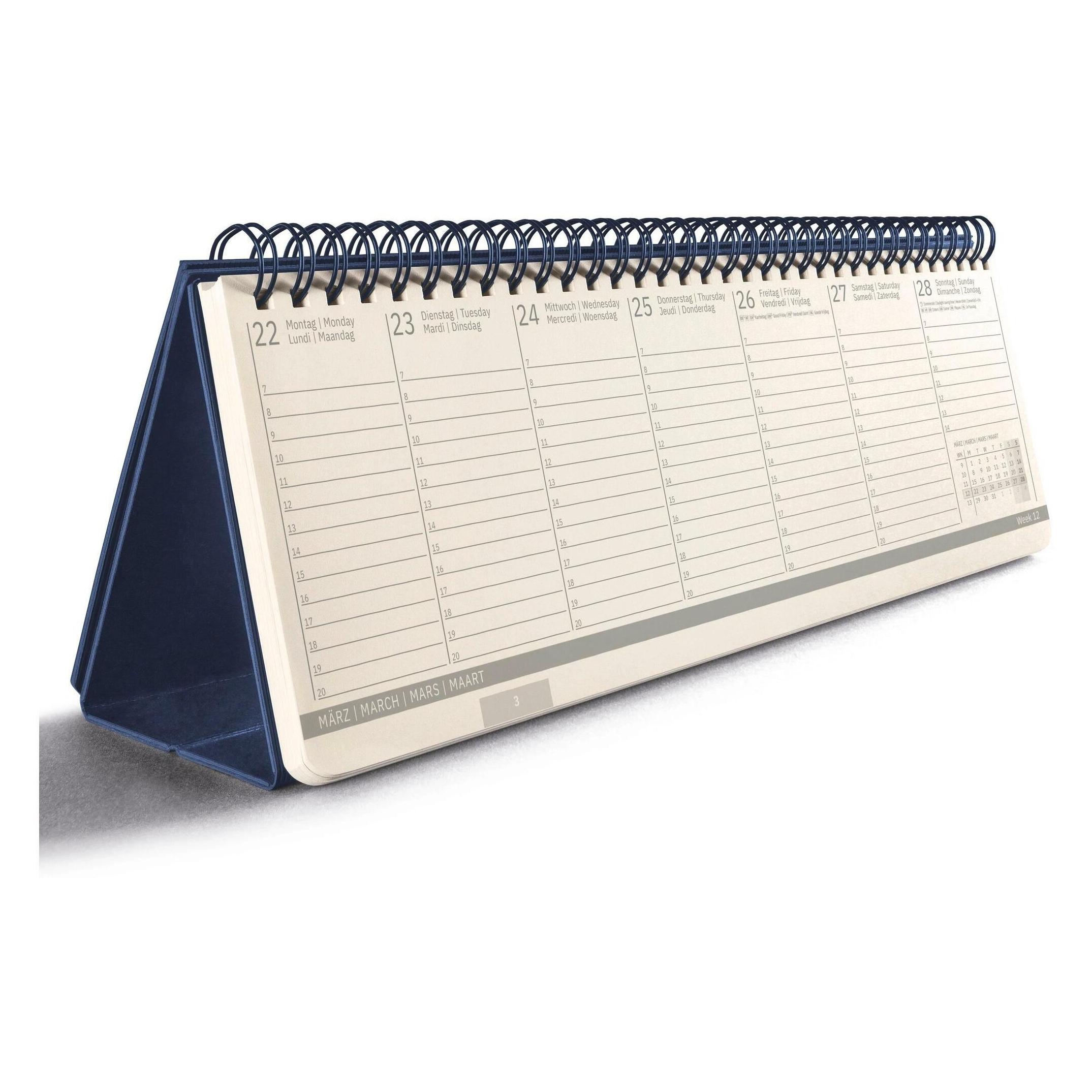 Sigel Tischagenda Conceptum 2027, large, dunkelblau (C2782)