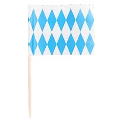 Papstar 10 X 200 Deko-Picker 8 cm "Bayrisch Blau"