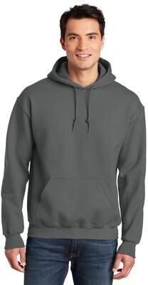 Gildan G125 DryBlend Hooded Sweatshirt in Charcoal size 2XL   Cotton Polyester 12500, G12500