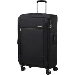 Samsonite Koffer Base Breeze Spinner exp. schwarz, Weichschale, 4 Rollen, 105 Liter, 47 x 78 x 30cm