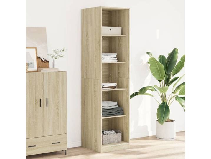 SALE 2025 Placard de Chambre - Garde-robe - Chêne sonoma - 50x50x200 cm - bois d'ingénierie 40 2 Kg 4333
