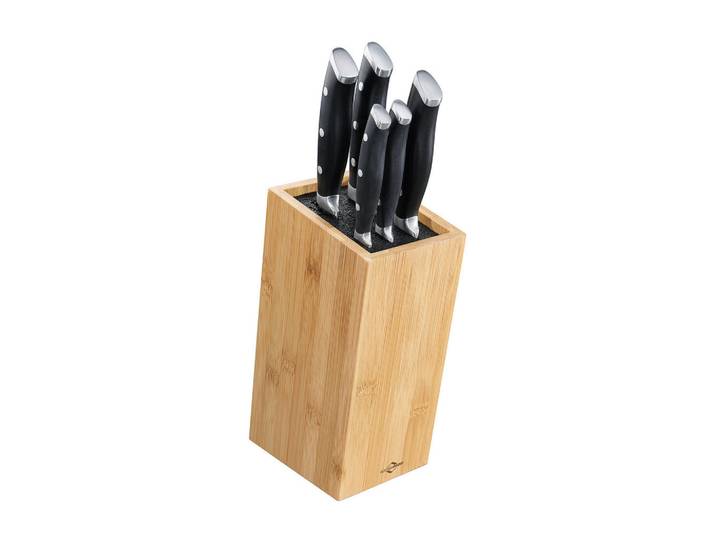 Küchenprofi Messerset, Kunststoff, 6-teilig, 15x37x10.5 cm, ergonomischer Griff, Kochen, Küchenmesser, Messersets