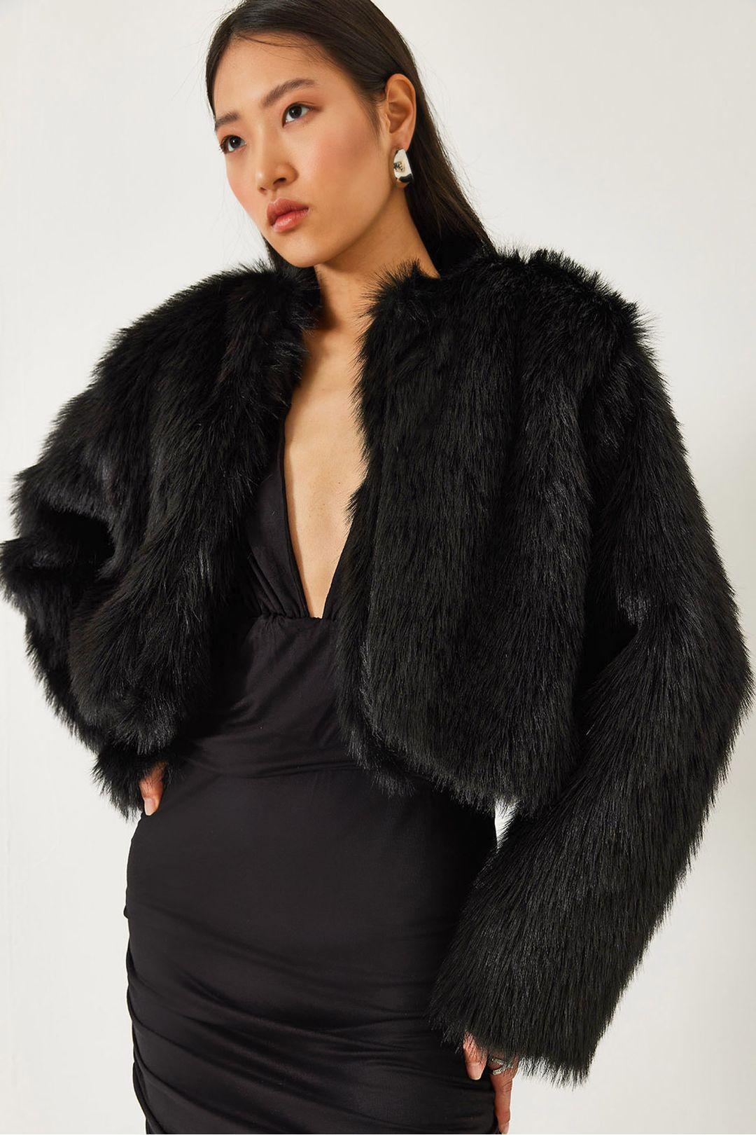 Boxy Crop Nepen Bontjas