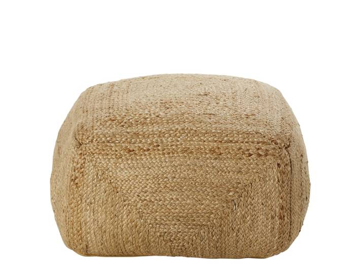 Pouf en chanvre tressé