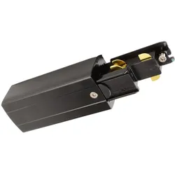 Deko-Light 3-Phasen Schienensystem D Line DALI elektrischer Einspeiser links schwarz