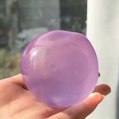 Quick Pick Pro Slow Rise Stress Ball Sensory Toy For Anxiety Relief & Hand Exercise purple