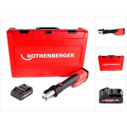 Rothenberger, Presswerkzeug, ROMAX 4000 Akku Pressmaschine 18 V Li-Ion elektrohydraulisch im Transportkoffer mit 4 A