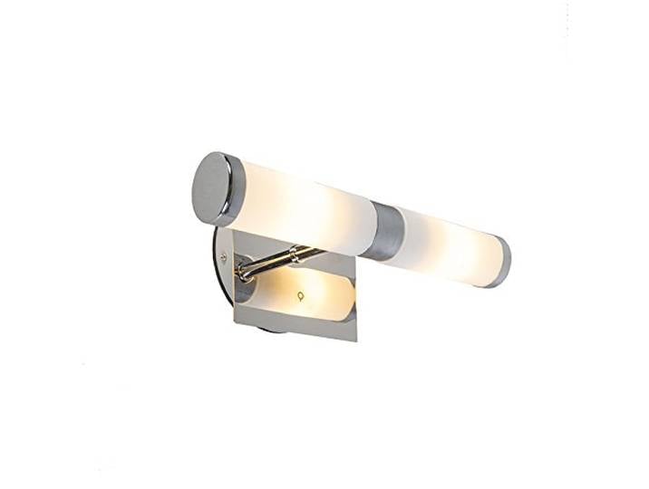 Qazqa bath - Applique murale - 2 lumière - L 223 mm - Chrome - Design\, Moderne - éclairage intérieur - Salle de bains
