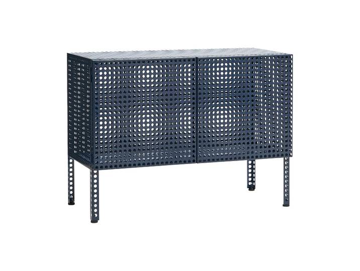 HAY Armoire Perforated Cabinet small Steel blue