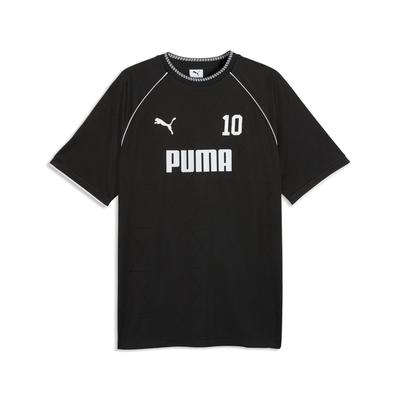 Trainingsshirt PUMA "PUMA Sport Pinnacle Fußballtrikot Herren", Herren, Gr. S, schwarz, Obermaterial: 100% Polyester. Kragen: 95% Polyester, 5% Elasthan. Einsatz: 100% Polyester, bedruckt, relaxed fit, Rundhals, Shirts
