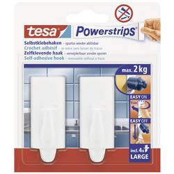 tesa POWERSTRIPS® Klebehaken Large Trend Weiß Inhalt: 2 St. 58045-00000-20