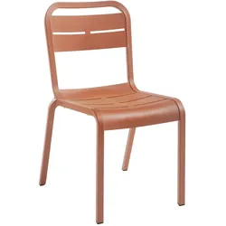 Grosfillex 4er-Set Stapelstuhl CANNES RECYCLE TERRACOTTA