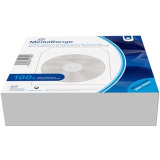 MediaRange CD/DVD Papersleeves adh (100) Leerhüllen