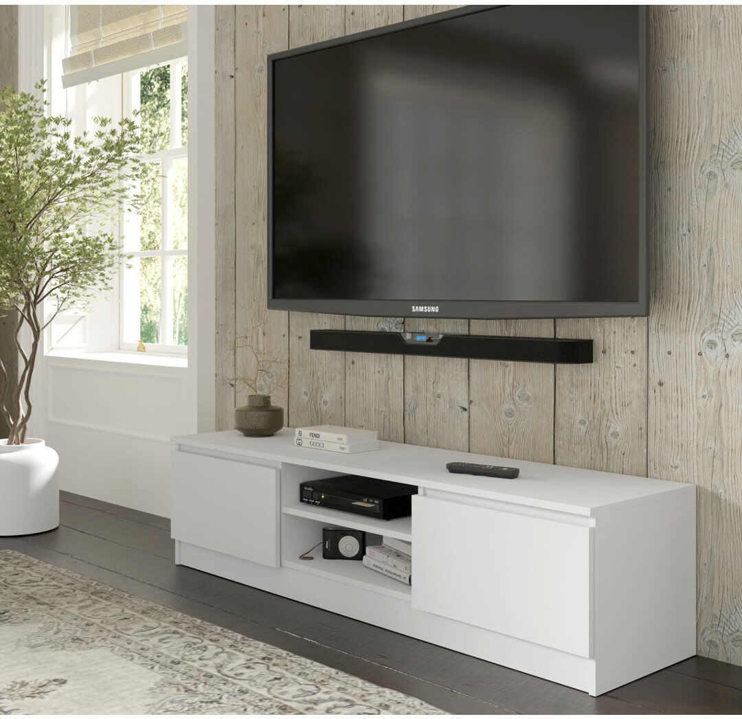 17 Stories Sunem TV Stand for TVs up to 65" White 65"