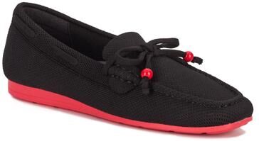 Women's Neve Flat Knit Moccasin by Ros Hommerson in Black Knit (Size 13 M)
