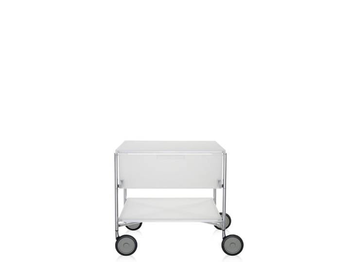 Kartell Mobil Aufbewahrungsbox 1 weiß, Designer Antonio Citterio/Glen Oliver Löw, 49x48x47.5 cm