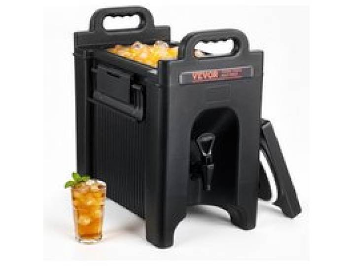 VEVOR Distributeur de Boissons Isotherme 9,5 L Distributeur d’Eau Chaude et Froide Non Électrique Conservation 10 H Conteneur Isotherme avec Robinet Portable LDPE Alimentaire pour Camping Restauration
