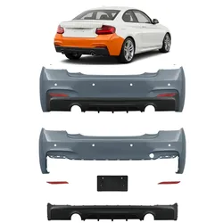 Heckstoßstange mit PDC und Diffusor passend für BMW 2er F22 F23 2013-2021