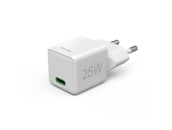 Hama Snellader, USB-C, PD/Qualcomm®, Super Mini-oplader, 25 W, BLC