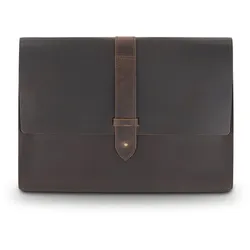 Buckle & Seam Leder Laptop Sleeve Aspen 13 Zoll - Braun Koffer24