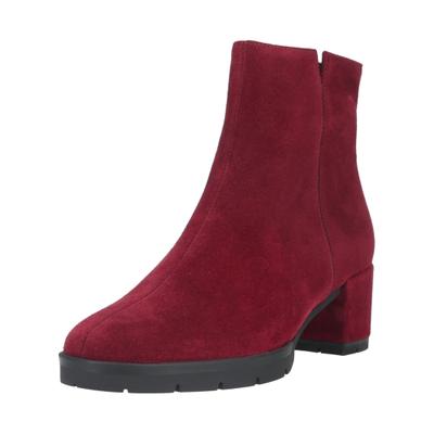 Stiefelette HÖGL "Högl Stiefelette Veloursleder", Damen, Gr. 42, rot, Veloursleder, Schuhe Stiefelette