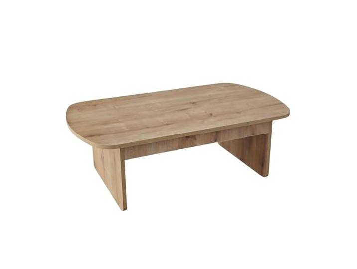 Hanah Home Modern Coffee Table, Sapphire Oak, 105 x 60 x 35 cm 100% Melamine Coated Particle Board, 18 mm Thickness, PVC Edgebanding Stylish & Functional Design