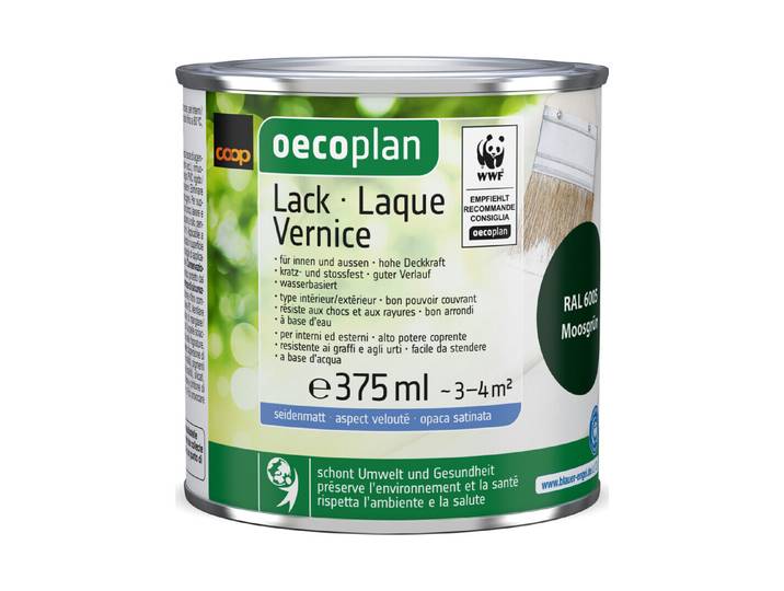 Oecoplan Lack seidenmatt Moosgrün 375ml