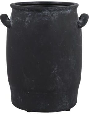 Sagebrook Home Ceramic Table Vase Rustic Handles Textured Artisan Decorative Accent