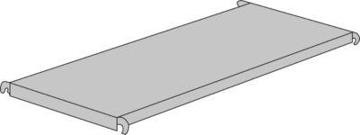 Zusatz-Fachboden f. Regale G1, 750x400 mm