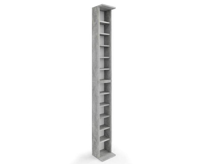 Étagère CD 21x183.6cm Grandes dimensions Béton Vicco 25369