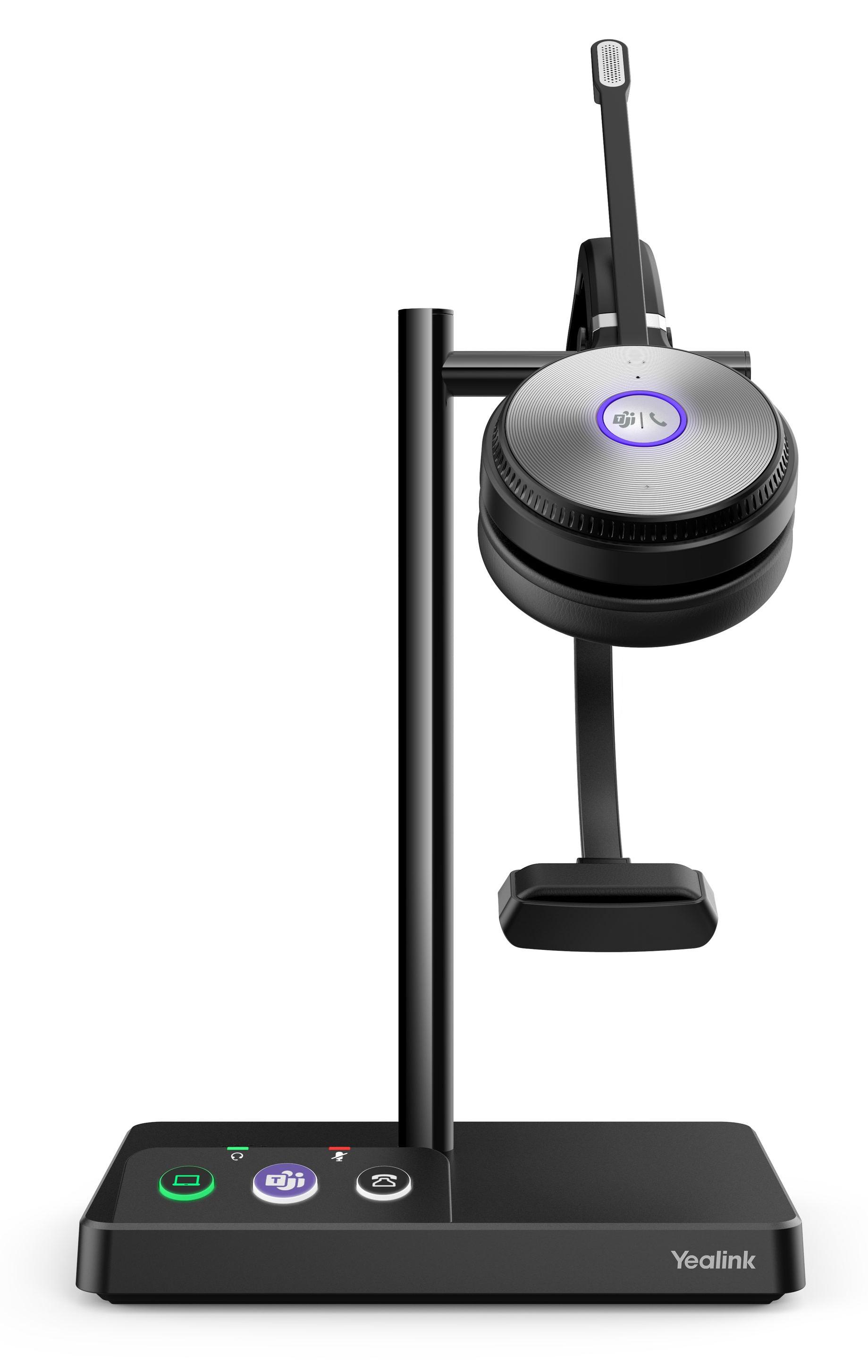 Yealink WH62 Mono UC Headset, Kabellos, Büro/Callcenter, 20 - 20000 Hz, 80 g, Kopfhörer, Schwarz