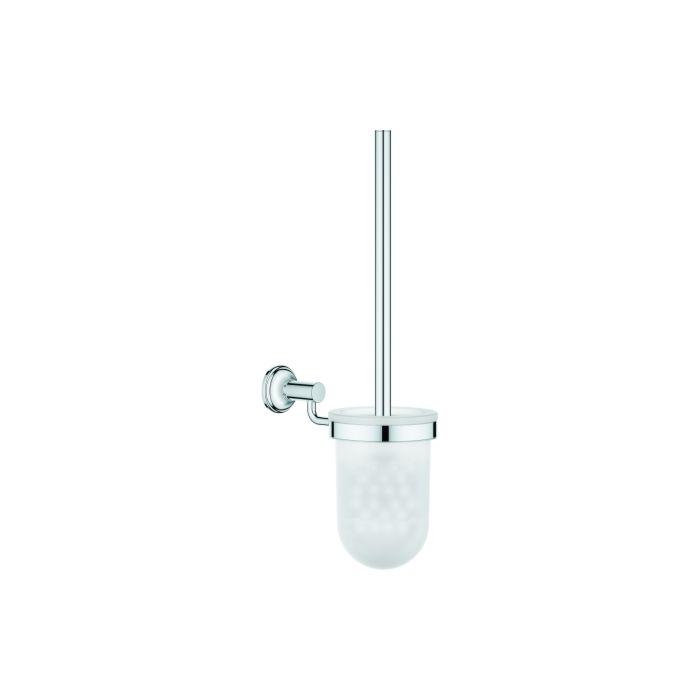 Grohe Essentials Authentic WC-Bürstengarnitur 40658001, chrom, Wandmodell, verdeckte Befestigung