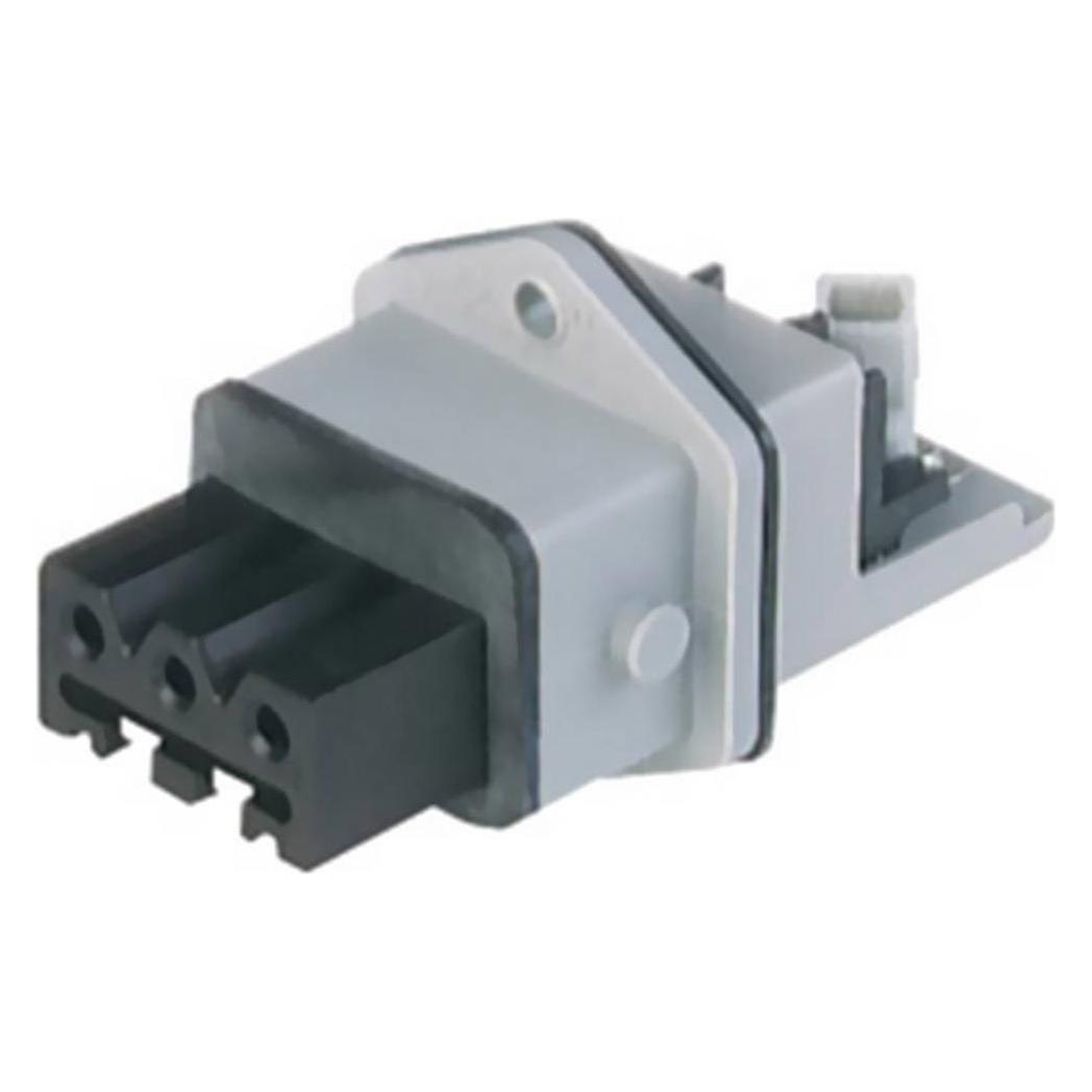 SKS Hirschmann Netz-Steckverbinder Buchse, Einbau vertikal Gesamtpolzahl: 3 + PE 16 A Grau STAKEI 3 N 1 (932 142-106)
