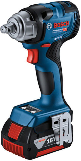 Perceuse-visseuse sans fil BOSCH GDS 18V-330 HC, 2 batteries 5,0 Ah ; chargeur GAL 18V-40 (06019L5003)