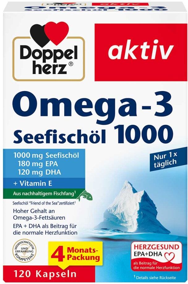 Doppelherz Omega-3 Seefischöl 1000 Kapseln