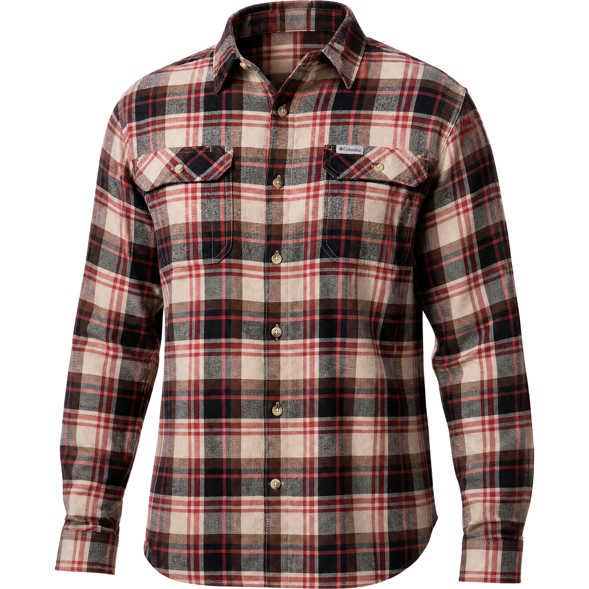 Columbia Flare Gun Stretch Flannel Herren Hemden rot Größe L Lifestyle Hautfreundlich