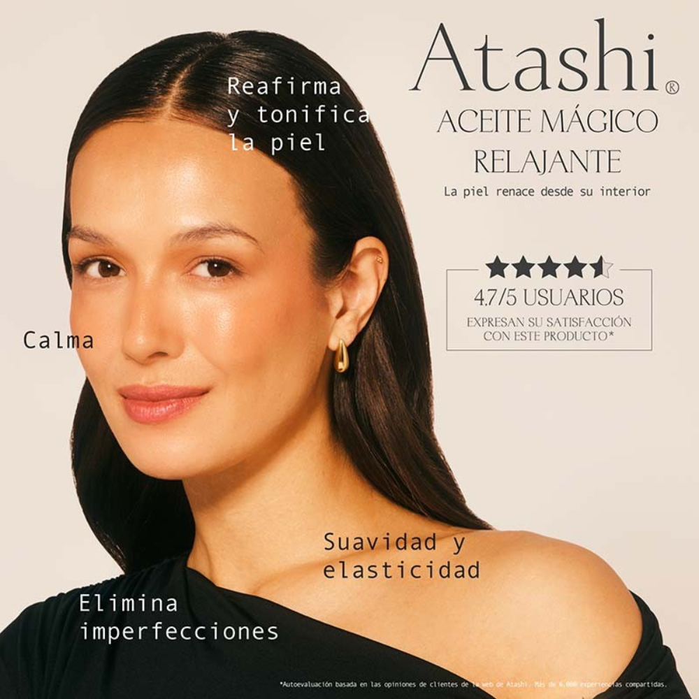 Atashi Aceite corporal «Cellular Cosmetic» con propiedades reafirmantes e hidratantes 250mL