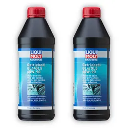 2x Marine Getriebeöl GL4/GL5 80W-90 LIQUI MOLY 25068 Getriebe Öl Boot Schiff 1L