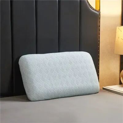 StayWell Natural Latex Pillow For Neck Pain Relieve, Comfortable Sleep Orthopedic Pillows, Breathable Cervical Health Care Pilloe blue 60x40cm 50d