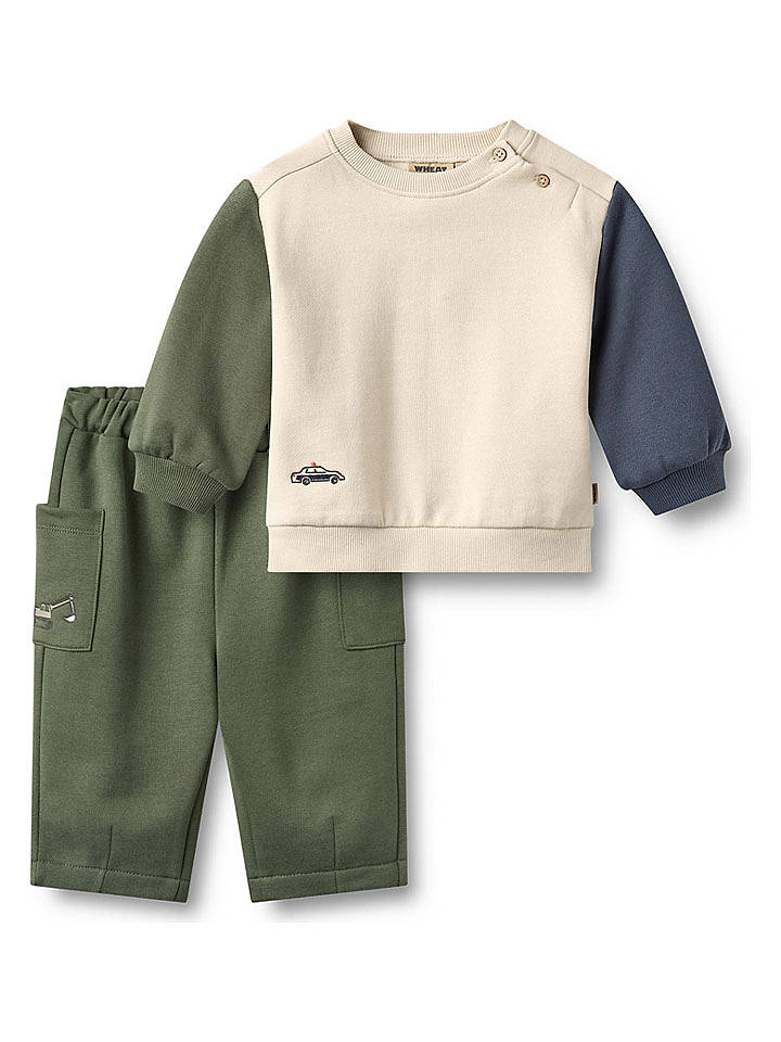 Wheat 2tlg. Outfit "Elliot" in Beige/ Khaki - 68