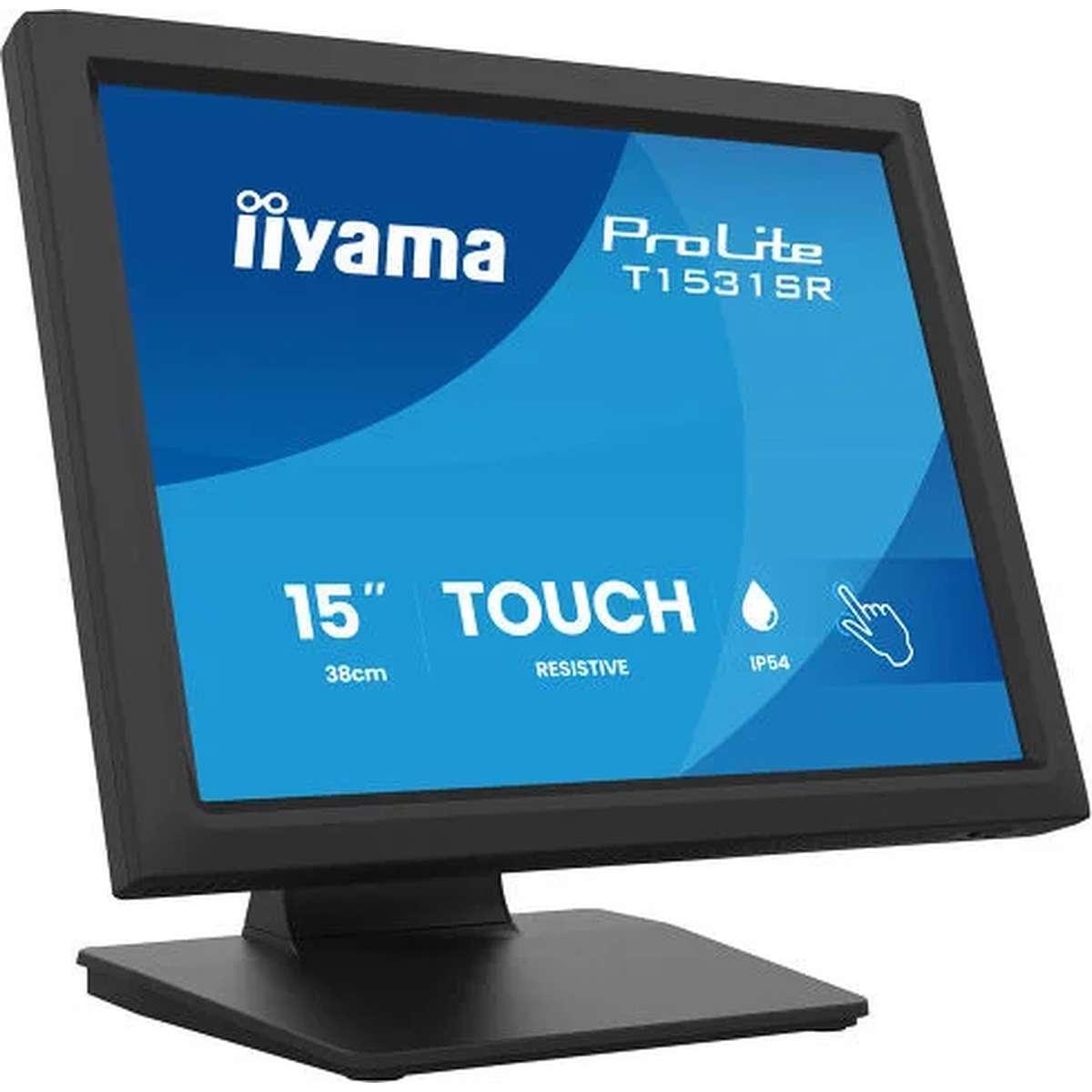 iiyama ProLite T1531SR-B2S, 38,1 cm (15"), 1024 x 768 Pixel, XGA, 18 ms, Schwarz