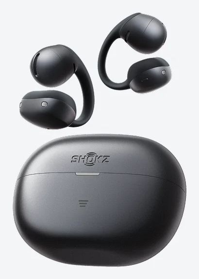 SHOKZ OpenDots Air In-Ear Bluetooth Kopfhörer kabellos 9 h Laufzeit IP55 (Schwarz) E210-ST-BK