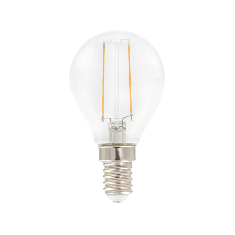 Airam Filament LED Bolvormige Lamp Lichtbron Helder E14 2W