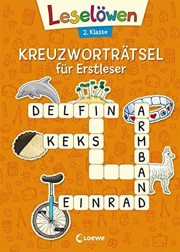 Leselöwen Kreuzworträtsel für Erstleser - 2. Klasse (Orange) (Leselöwen Rätselwelt) - Preis vom 18.10.2026 19:22:15 h