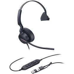 Yealink Uh46 Mono Usb-C/A Headset (Kabelgebunden, USB-A, USB-C), Office Headset
