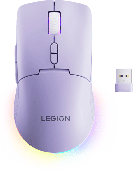 Ratón gaming - Lenovo Legion M220, Inalámbrico, 5000 dpi, Rosa