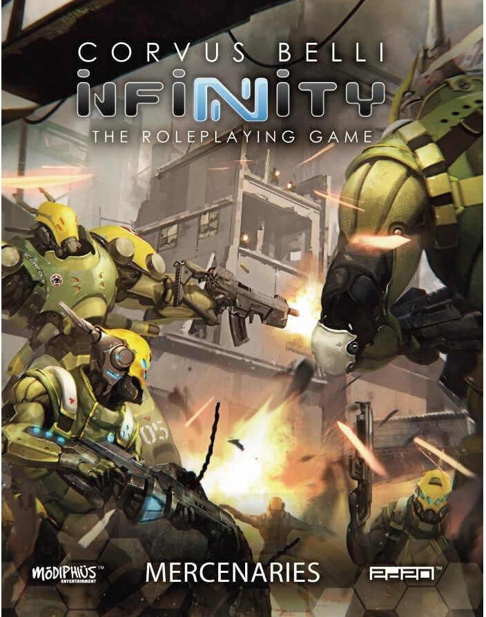 Infinity RPG: War Market – The Mercenaries Sourcebook by Modiphius Entertainment, Roleplaying Game Supplement for Campaigns and Character Building